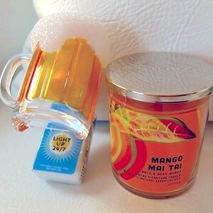 Mango  Mai Tai Candle and Beer Light Up 🍺 Plug In!
